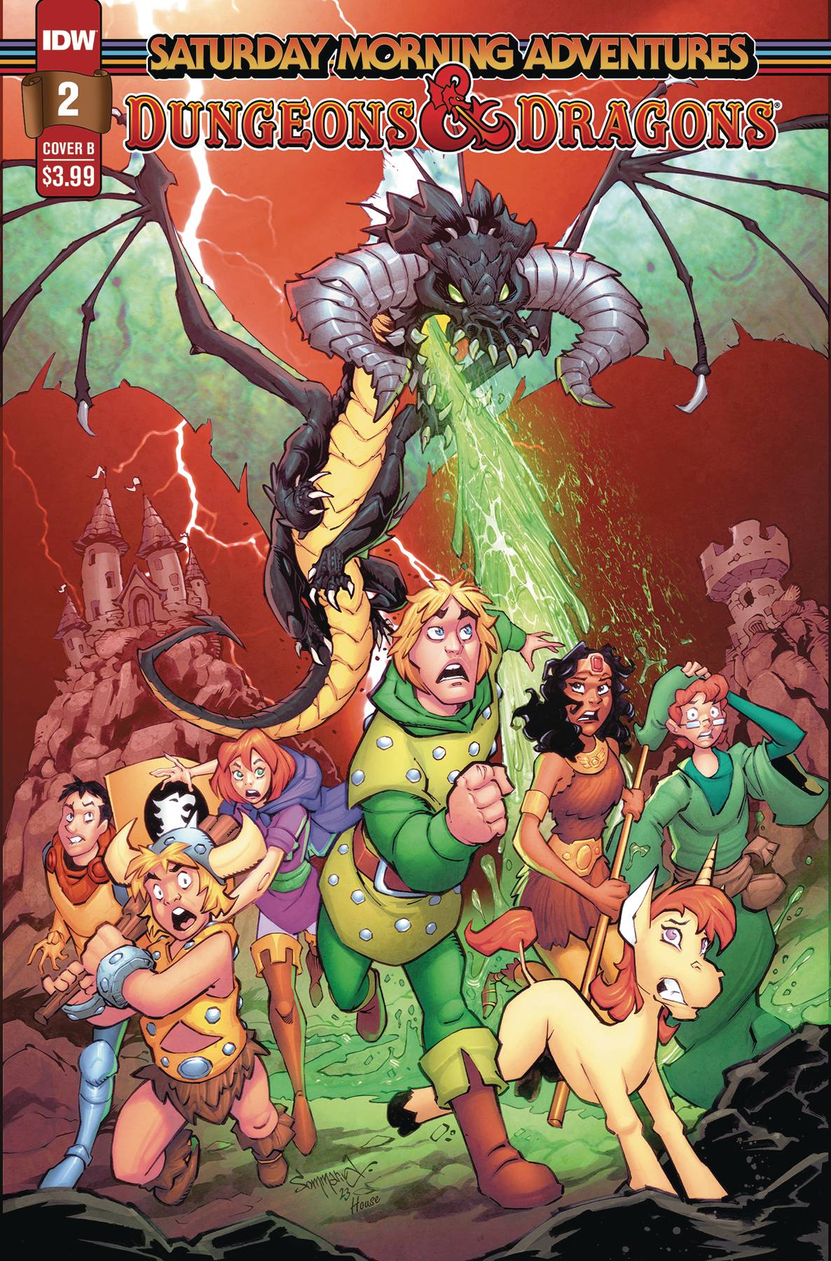 D&D SATURDAY MORNING ADV 2 #2 CVR B SOMMARIVA *(DH O1)* *(DH R1)*