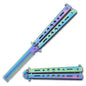 8.5″ Butterfly Comb Steel Iridescent Vented Handle