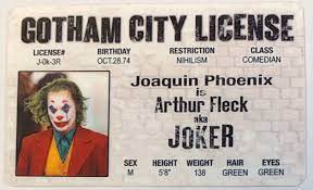 GOTHAM CITY LICENSE JOKER