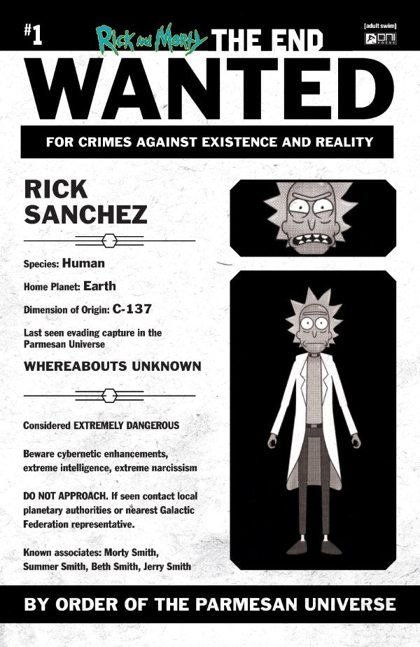 RICK AND MORTY THE END #1 CVR C BLIND BAG-LESS INTERMIX *RELEASE DATE: 12/3/25*