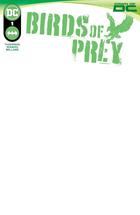 Birds of Prey #1 Cover D Blank Variant *(DH H4)*