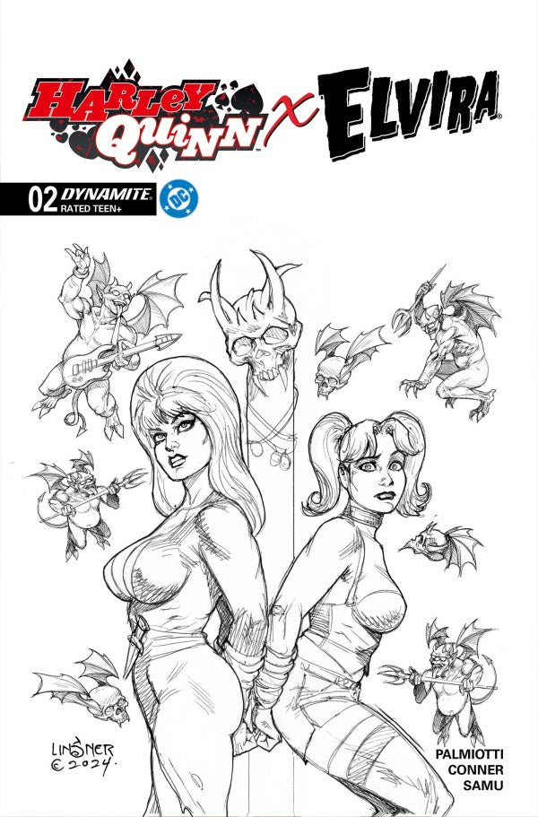 HARLEY QUINN X ELVIRA #2 CVR A AMANDA CONNER DOGS *RELEASE DATE: 11/19/25* *(DH S4)*