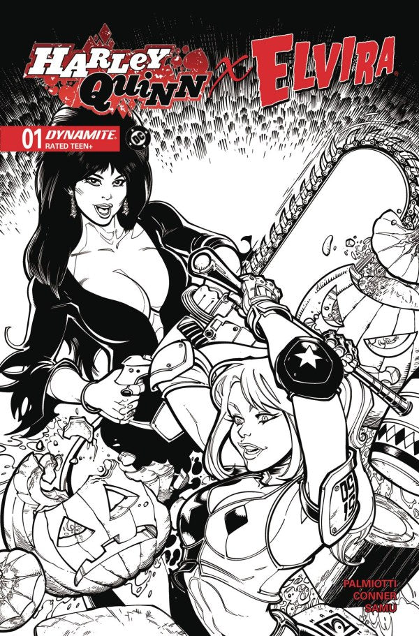 HARLEY QUINN X ELVIRA #1 CVR A AMANDA CONNER *RELEASE DATE: 10/8/25* *(DH B4)*