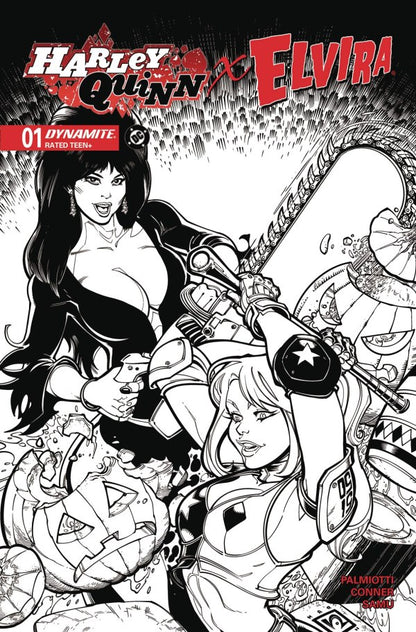 HARLEY QUINN X ELVIRA #1 CVR A AMANDA CONNER *RELEASE DATE: 10/8/25* *(DH B4)*