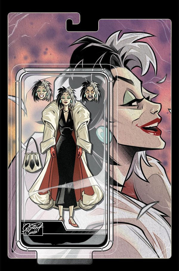Disney Villains: Cruella De Vil #1 Cover F 1:10 Miriana Puglia Action Figure Virgin Variant *(DH H4)*