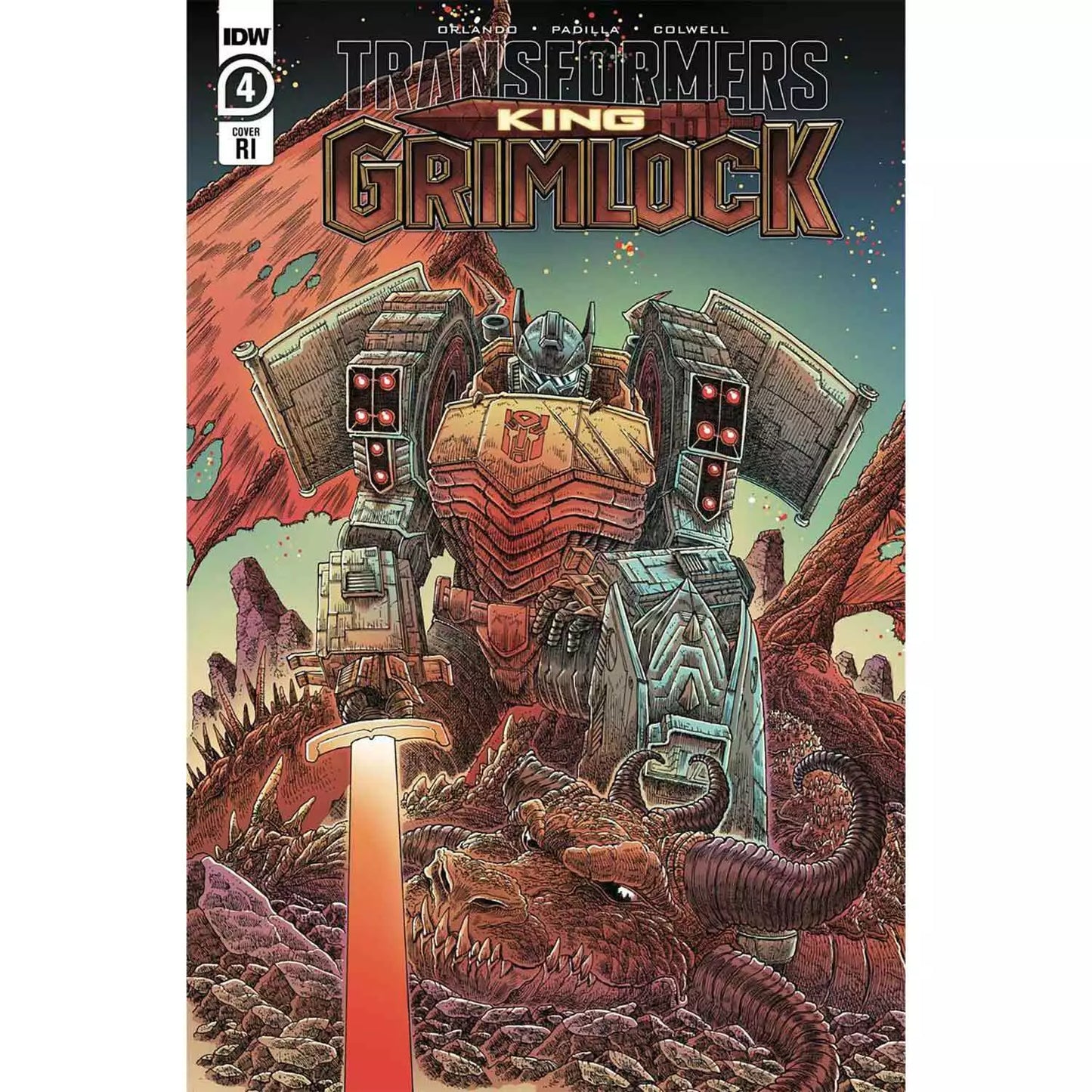 TRANSFORMERS GRIMLOCK #4 RI 1:10 *(DH F1)*